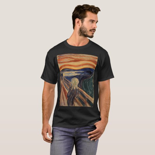 Der Schrei von Edvard Munch T-Shirt (Vorne ganz)
