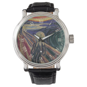 Der Schrei von Edvard Munch, Vintage-Expressionism Armbanduhr