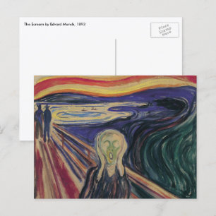 Der Schrei von Edvard Munch, Vintage-Expressionism Postkarte
