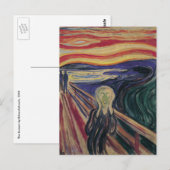 Der Schrei von Edvard Munch, Vintage-Expressionism Postkarte (Vorne/Hinten)