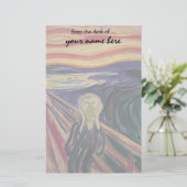 Der Schrei von Edvard Munch, Vintager Expressionis Briefpapier (Stehend Vorderseite)