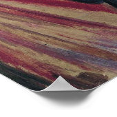 Der Schrei von Edvard Munch, Vintager Expressionis Poster (Ecke)