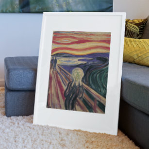 Der Schrei von Edvard Munch, Vintager Expressionis Poster