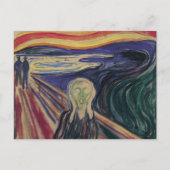 Der Schrei von Edvard Munch, Vintager Expressionis Postkarte (Vorderseite)