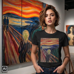 Der Schrei von Edvard Munch, Vintager Expressionis T-Shirt