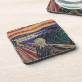 Der Schrei von Edvard Munch, Vintager Expressionis Untersetzer (Linke Seite)