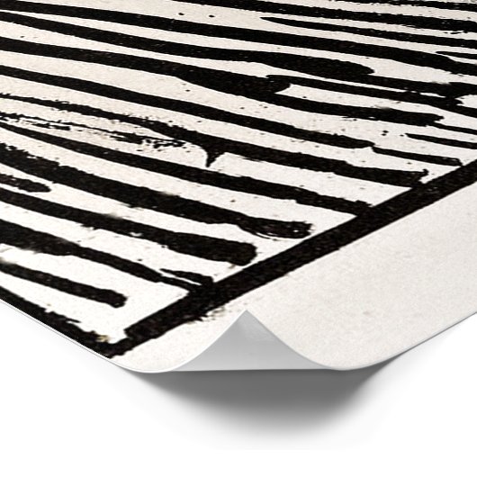 Der Schrei von Edward Munch Poster (Ecke)