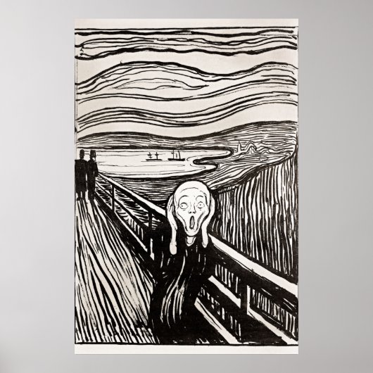 Der Schrei von Edward Munch Poster (Vorne)