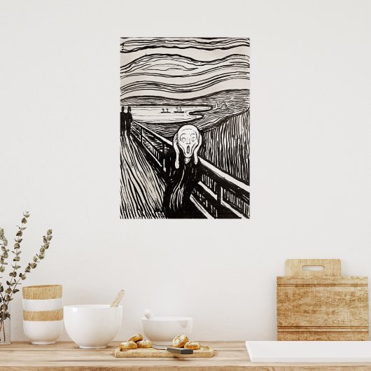 Der Schrei von Edward Munch Poster (Küche)