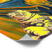 Der Schrei von Munch, Cat Art Parody Poster (Ecke)