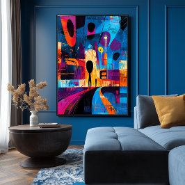 Der Schrei wurde im Abstrakten Expressionismus neu Poster