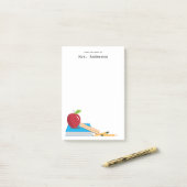 Der Schreibtisch-personalisierte klebrige Post-it Klebezettel (Auf Schreibtisch)