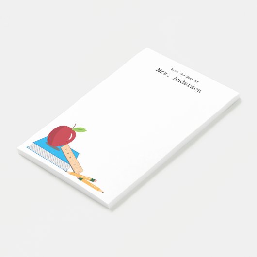 Der Schreibtisch-personalisierte klebrige Post-it Klebezettel (angewinkelt)