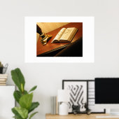 Der Schreibtisch Poster (Heimbüro)