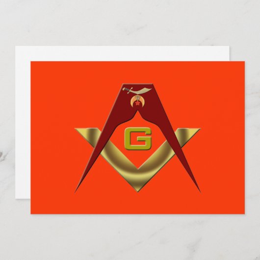 Der Schrein, die Einladung zur Freimaurerei (Vorne/Hinten)