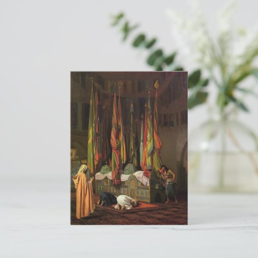 Der Schrein von Imam Hussein von Jean-Leon Gerome Postkarte (Stehend Vorderseite)