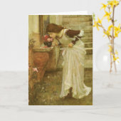 Der Schrein von John William Waterhouse Karte (Gelbe Blume)
