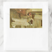 Der Schrein von John William Waterhouse Rechteckiger Aufkleber (Tasche)