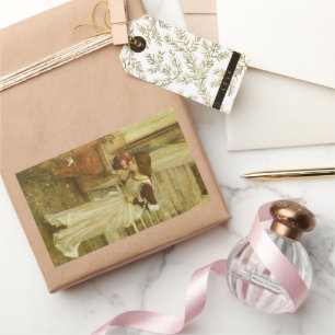 Der Schrein von John William Waterhouse Rechteckiger Aufkleber