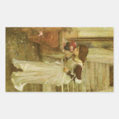 Der Schrein von John William Waterhouse Rechteckiger Aufkleber (Vorderseite)