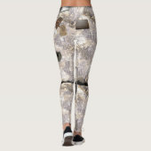 Der Schriftsteller (mit verbrannter Karte) Leggings (Rückseite)