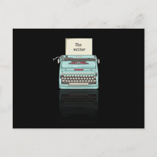 Der Schriftsteller Postkarte