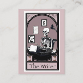 "Der Schriftsteller" Tarot-Kartendesign Visitenkarte