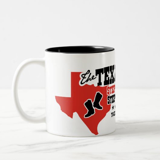 DER SCHRITT TEXAS 2 ZWEIFARBIGE TASSE (Links)