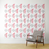 Der Schritt und die Wiederholung des Hintergrundbi Wandteppich (Beispiel (Horizontal))