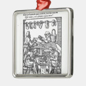 Der Schuh-Hersteller Silbernes Ornament (Links)