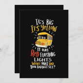 Der Schulbus ist groß und gelb Save The Date (Vorne/Hinten)