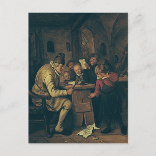 Der Schulmeister, 1626-79 Postkarte (Vorderseite)