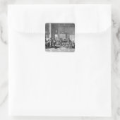 Der Schulmeister Quadratischer Aufkleber (Tasche)
