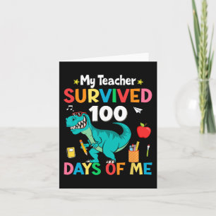 Der Schultag meines Lehrers überlebte 100 Tage Karte