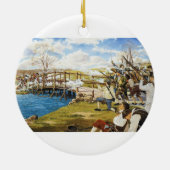 Der Schuss gehört 'ringsum die Welt Domenick Keramikornament (Hinten)