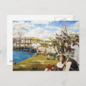 Der Schuss gehört 'ringsum die Welt Domenick Postkarte (Vorne/Hinten)