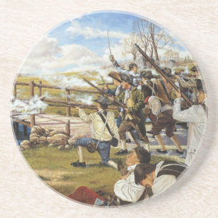 Der Schuss gehört 'ringsum die Welt Domenick Sandstein Untersetzer