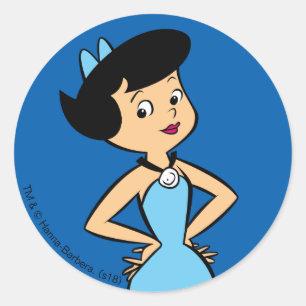 Der Schutt der Flintstones-  Betty Runder Aufkleber