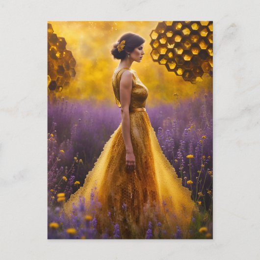 Der Schutz der Bienen Postkarte (Vorderseite)