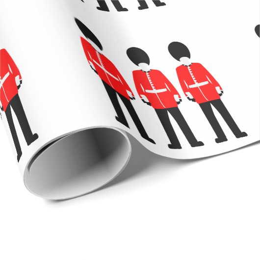 Der Schutz der britischen Königin Geschenkpapier (Rolleneckpunkt)