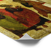 Der Schutz der Theotokos-russischen Ikone Poster (Ecke)