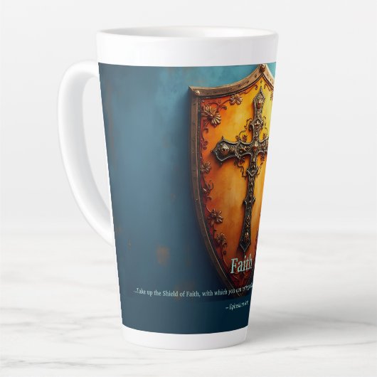 Der Schutz des Glaubens und der Äthiopier 6:16 Milchtasse (Linke Ecke)