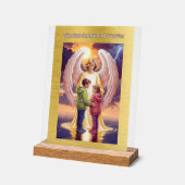 Der Schutzengel begleitet Dich Acrylschild (Winkel)