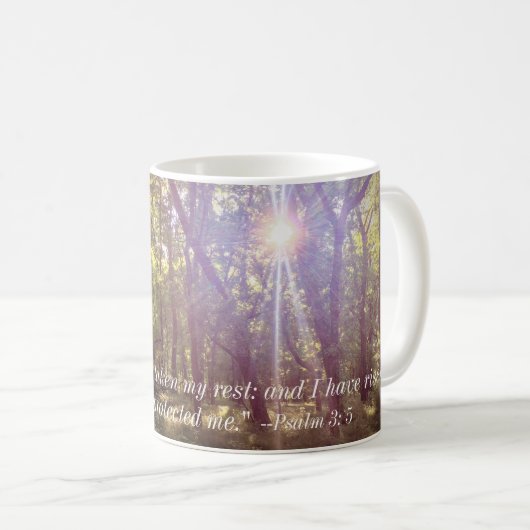 Der Schutzsalm des Herrn 3 Christlich Kaffeetasse (VorderseiteRechts)