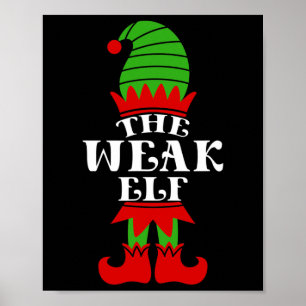 Der schwache Elf Weihnachten Matching Family Cowor Poster