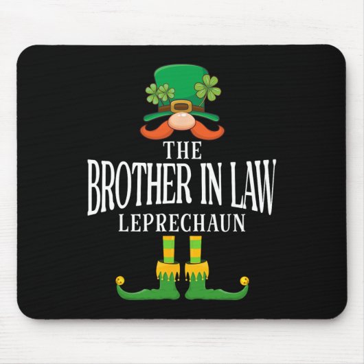 Der Schwager Leprechaun St Patricks Day Matc Mousepad (Vorne)