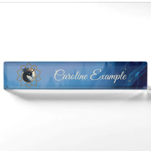 Der Schwan, der den Mond bewacht. Namensplakette
