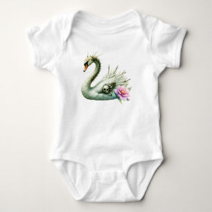Der Schwan der vergessenen Wasser.  Baby Strampler