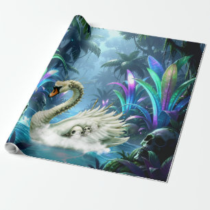 Der Schwan der vergessenen Wasser. Geschenkpapier