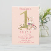 Der Schwan des Geburtstags Einladung (Stehend Vorderseite)